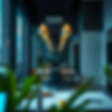 A modern workspace enabled by high-speed internet