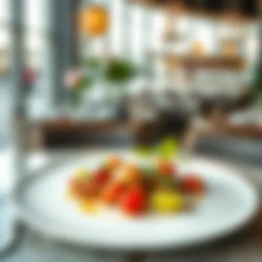 A beautifully plated gourmet dish from a renowned Dubai restaurant