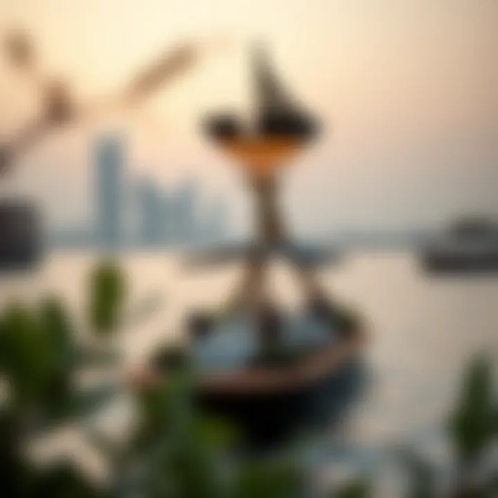 Sustainable practices showcased at a floating restaurant