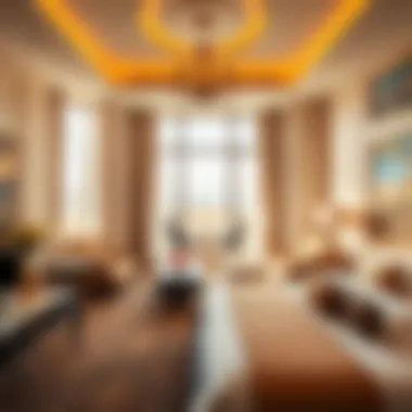 Spacious guest room at فندق الراحة with elegant furnishings