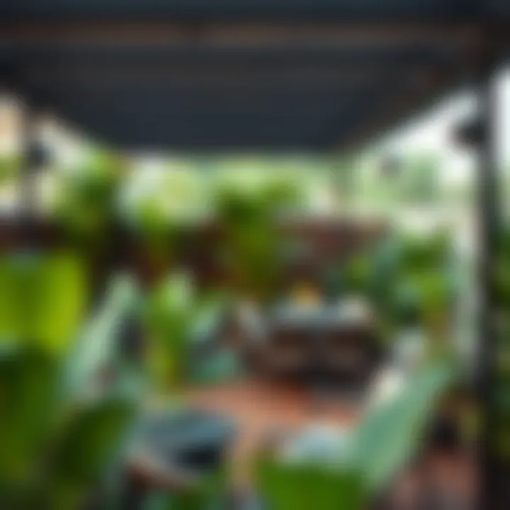 Outdoor terrace of a garden loft showcasing lush greenery