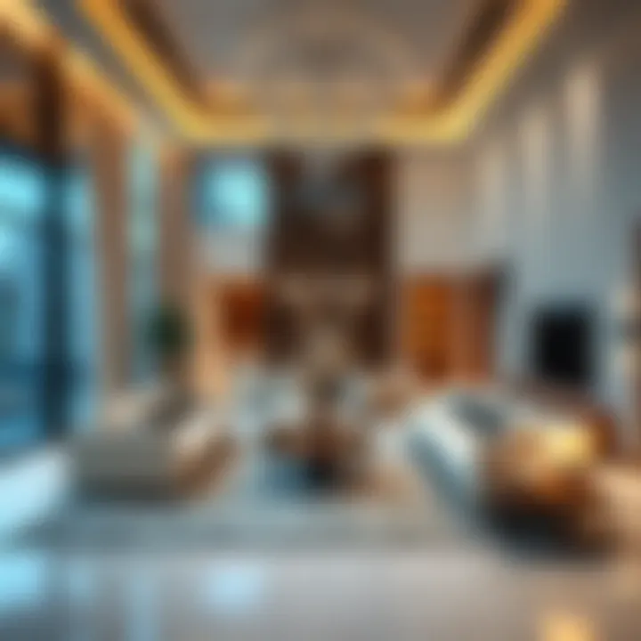 Modern interior of a luxury property in Dubai