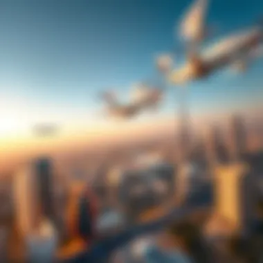 Aerial view of the Heart of Ajman development