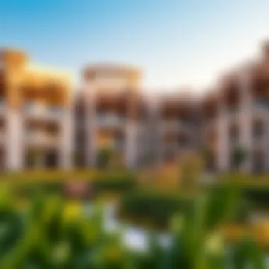 Architectural rendering of the planned community spaces