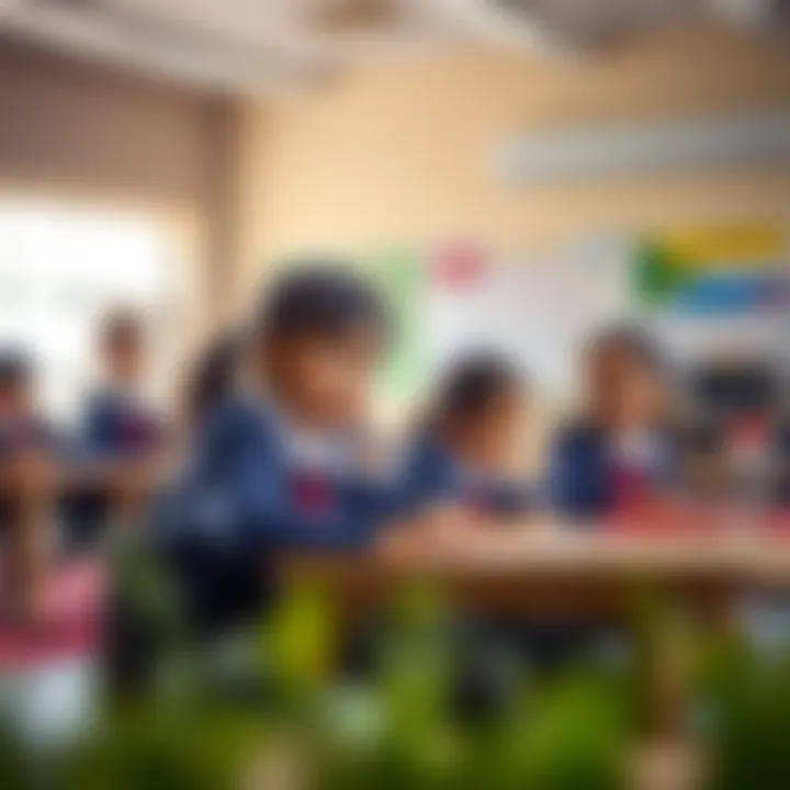 Students participating in extracurricular activities