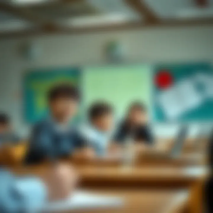 Students engaged in interactive classroom learning