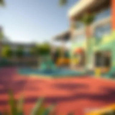 Vibrant playground area at Horizon English School