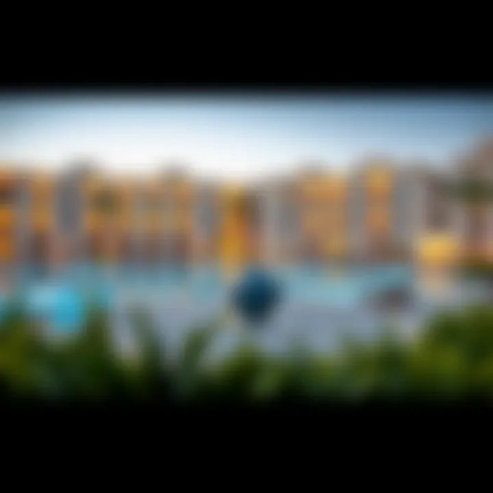 Luxury Living in Al Barsha Luxurious apartment complex in Al Barsha with pools