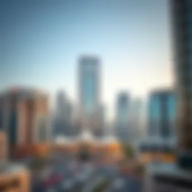 A skyline view of major Islamic banks in the UAE