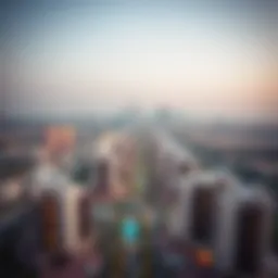 Stunning view of Jumeirah Heights West skyline