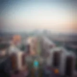 Aerial Perspective of Jumeirah Heights West Stunning view of Jumeirah Heights West skyline