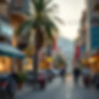 Lively Street Scene in جميرا فيلج سيركل Vibrant street scene depicting the lively atmosphere of جميرا فيلج سيركل