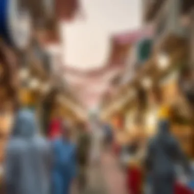 A bustling Mankhool market filled with local shops