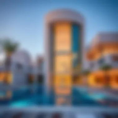 An architectural marvel showcasing modern design in Manzo Khalifa City