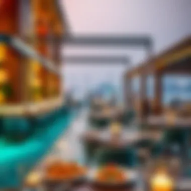 Vibrant Dining Scene at مرسى السيف Vibrant dining scene at مرسى السيف with diverse culinary options