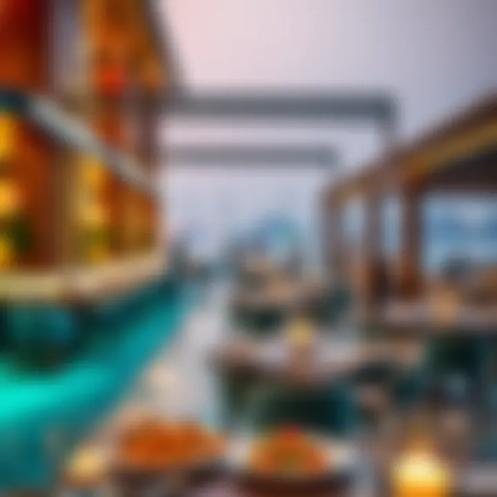 Vibrant Dining Scene at مرسى السيف Vibrant dining scene at مرسى السيف with diverse culinary options