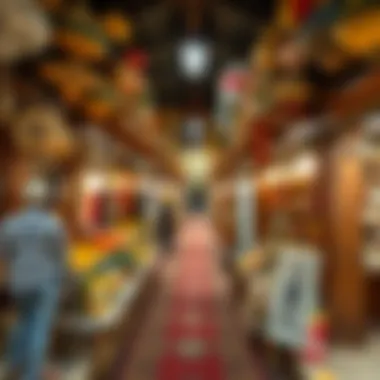 Cultural Richness in UAE Souks A bustling souk filled with unique local crafts and goods
