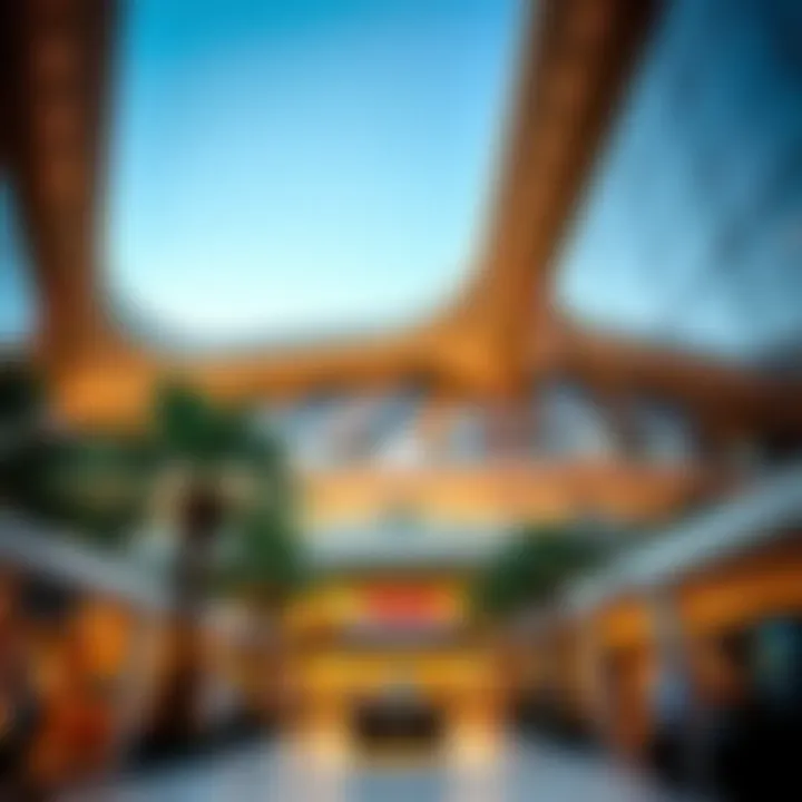 Architectural Wonders of UAE Shopping Malls Architectural marvel of a modern shopping mall in UAE