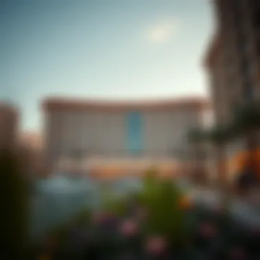 Breathtaking Architecture of the Monaco Hotel Stunning view of the Monaco Hotel on the World Islands in Dubai