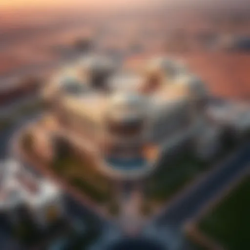 Aerial View of Murooj Al Furjan West Aerial view of Murooj Al Furjan West showcasing the unique architecture