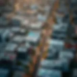 Aerial view of Muwailih showcasing urban development