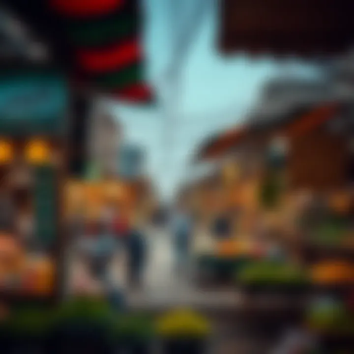 Local market in Muwailih highlighting cultural essence