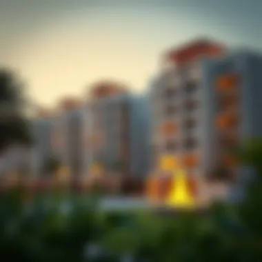 Modern residential complexes in Muwailih