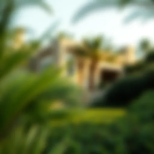 Lush greenery of Nad Al Sheba Mini Forest