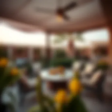 Charming outdoor furniture arrangement for Dubai patios