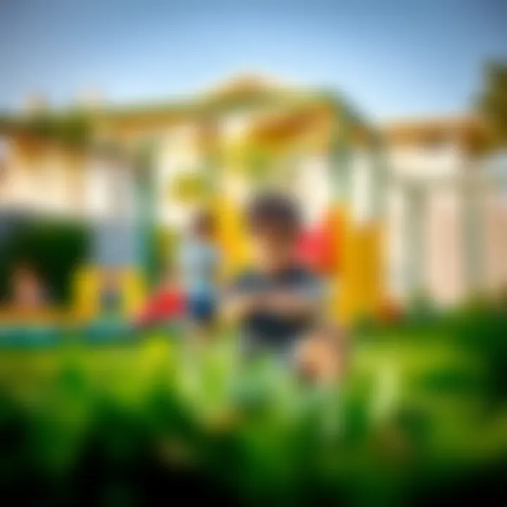 Children engaging in outdoor play activities, showcasing the importance of play in early childhood education.