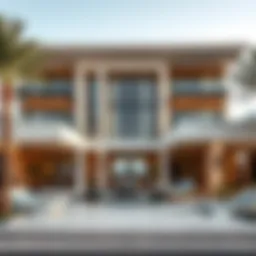 Elegant exterior view of Nikki Beach Villa Dubai