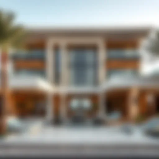 Elegant exterior view of Nikki Beach Villa Dubai