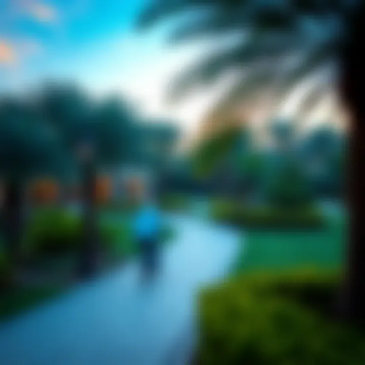 Beautiful Green Spaces in النوف 4 Lush green spaces in النوف 4 highlighting the community's outdoor appeal