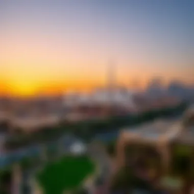 Stunning Views of Dubai Skyline Stunning views of Dubai skyline from Park Greens residences
