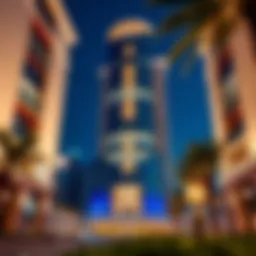 Stunning exterior view of Park Place Tower showcasing its architectural elegance