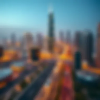 Strategic Location on Sheikh Zayed Road Panoramic view of Sheikh Zayed Road highlighting Park Place Tower's strategic location