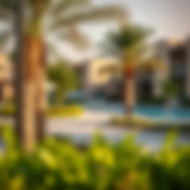 Community amenities in Nad Al Hammar with parks and leisure areas