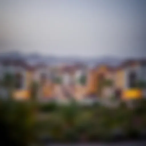 Scenic view of Nad Al Hammar showcasing residential buildings