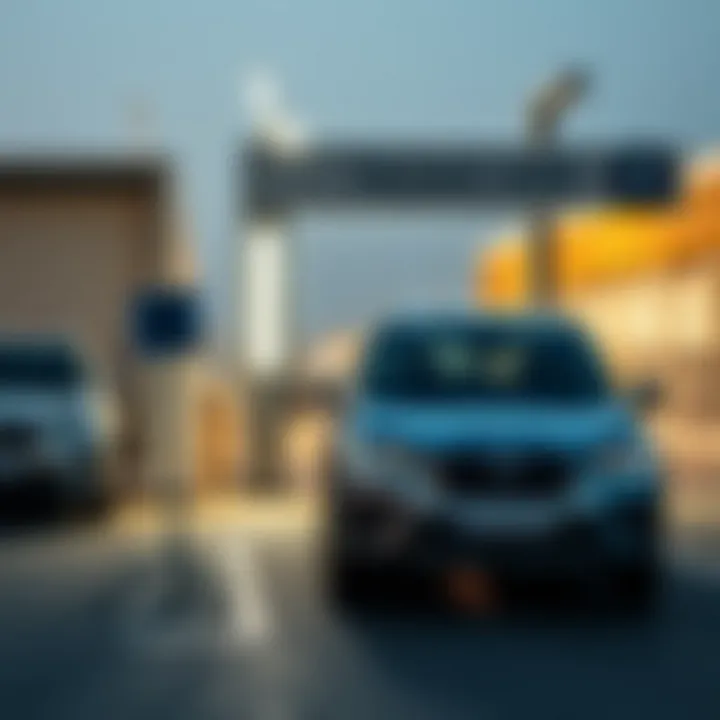 Vehicle Testing Area at Qusais Tasjeel Testing area for vehicles in Qusais Tasjeel