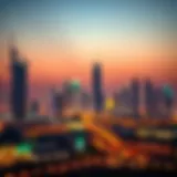 Stunning skyline of Dubai illuminated during Ramadan nights