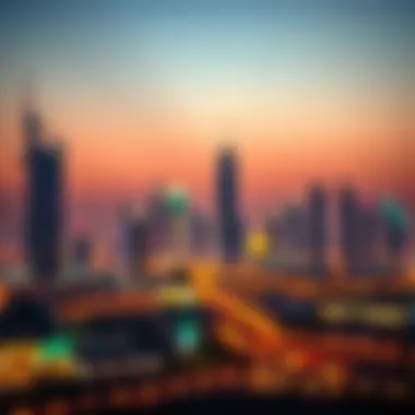 Stunning skyline of Dubai illuminated during Ramadan nights