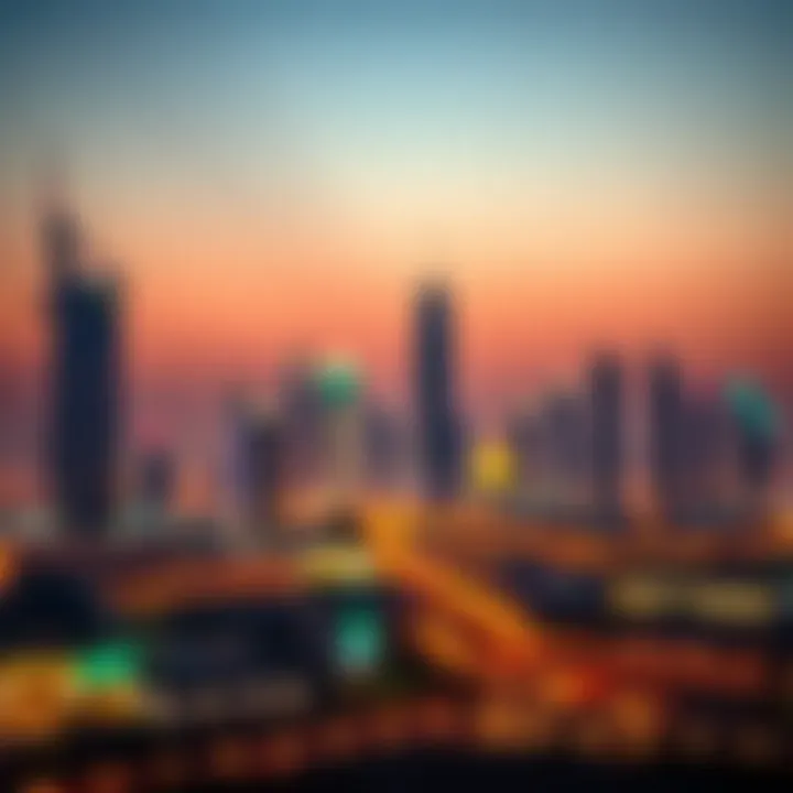 Stunning skyline of Dubai illuminated during Ramadan nights