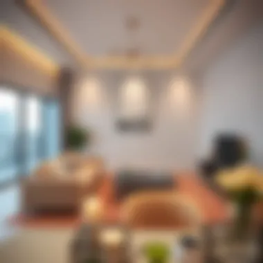 Modern apartment interiors highlighting rental options in Bani Yas