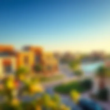 Scenic view of Shabia 9 neighborhood showcasing modern architecture