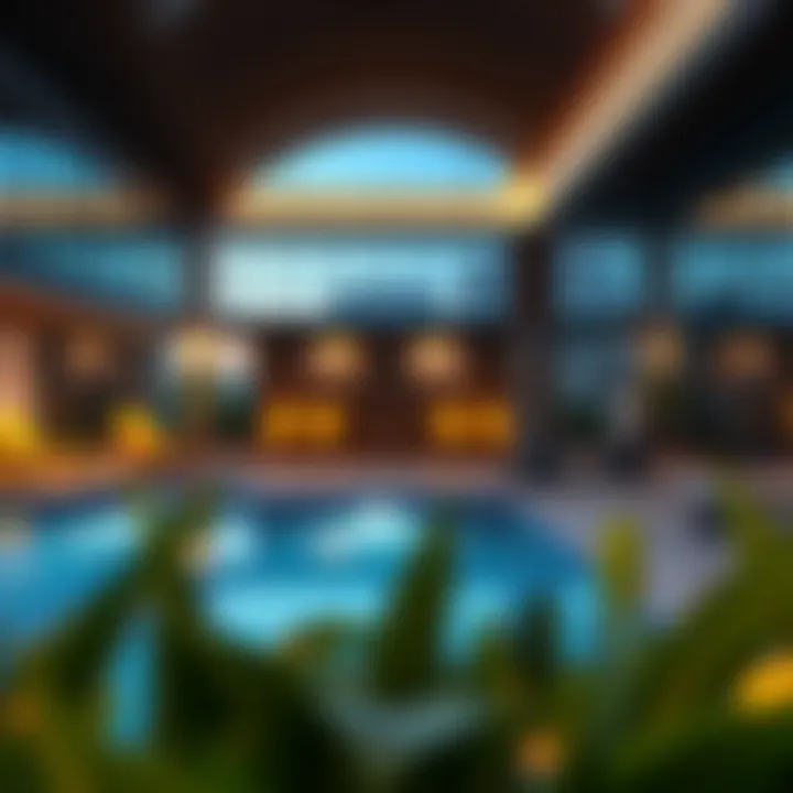 Luxurious amenities offered at Residence 9 JVC including pool and gym