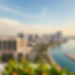 Panoramic view of Rove Business Bay showcasing modern architecture