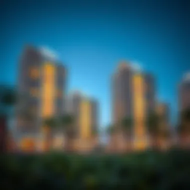 Contemporary architecture of Rufi Gardens residential buildings