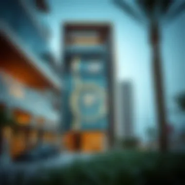 Architectural design of Building 04 showcasing modern aesthetics