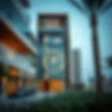 Modern Aesthetics of Building 04 Architectural design of Building 04 showcasing modern aesthetics