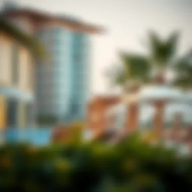 Vibrant community surrounding Building 04 featuring amenities and lifestyle